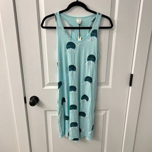 Kate Quinn The Woods Sea Crane Mama Large Bamboo Night Tank Dress